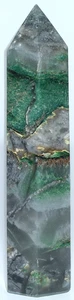 Zimbabwe Verdite en Torre de Cuarzo / 4.19" (106.42 mm) / 4.50 oz (127.57 gr) 3583 - Imagen 1 de 10