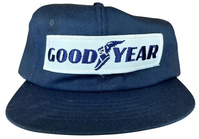 复古 80 年代固特异轮胎帽子棒球帽海军 Swingster 美国 — 第 1/4 张图片