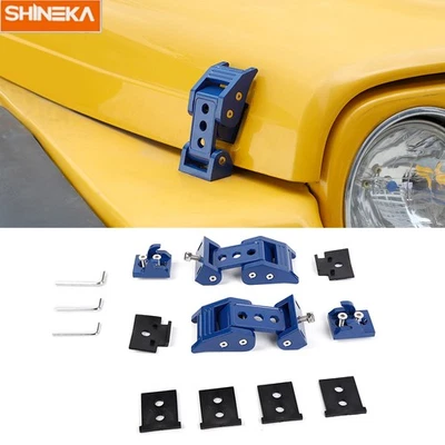 🔴Blue Replacement Hood Latches Catch For Jeep Wrangler TJ 1997-2006 Accessories Foto 1 de 4