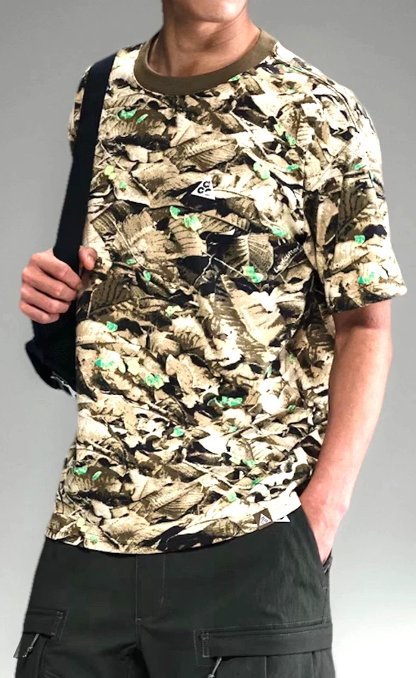 NIKE ACG LEAFCUTTER CAMO XL TALL SHIRT HJ0794-222 MENS ALL CONDITIONS GEAR