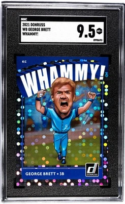 George Brett Donruss 2021 #W8 ¡Whammy! SGC 9,5 Como Nuevo +/Case Hit/Royals GOAT HOF Foto 1 de 2