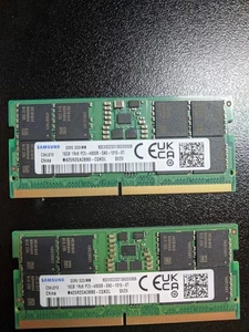 Samsung 32GB (2x16GB) DDR5 4800MHz Laptop Memory SODIMM m425r2ga3bb0 PC5-38400 - Picture 1 of 2