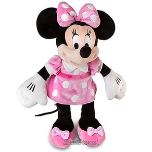 Peluche pupazzo Minnie Mouse esclusivo Disney Store 12" NUOVO vestito rosa - Foto 1 di 2