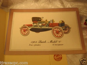 Buick Händler Promo Litho Drucke früher Automobile. Modell B 37 21 Modell A 1914 - Bild 1 von 6
