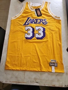 LosAngeles Lakers Kareem Abdul-Jabbar Jersey Mitchell Ness Hardwood Classic50NEW - Picture 1 of 10