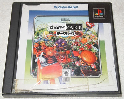 Theme Park Japan Import Video Game Playstation 1 PS1 EA  - Image 1 of 3