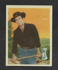 1965 Portugese Artistas de Cinema #81 PERNELL ROBERTS Bonanza Movie Star Card