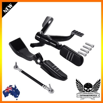 Motorcycle Mid Control Foot Peg Lever Harley Sportster 883 1200 Low XL1200L 2004 — 第 1/4 张图片