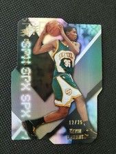 2008-09 KEVIN DURANT SPX RADIANCE SP DIE-CUT PARALLEL #12/25! REFRACTOR LIKE! UD