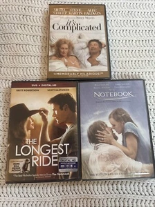 Notebook + Longest Ride + It’s Complicated 3 Movie Romance Dvd Lot Alex baldwin - Imagen 1 de 2