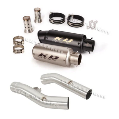 For Yamaha FJR1300 2001-2023 Exhaust System Muffler Mid Link Pipe Slip on Escape - Image 1 of 4