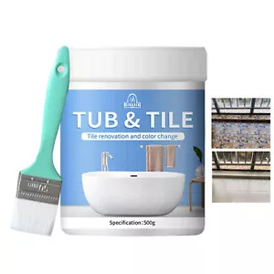 500g Multipurpose Bathroom Tile Paint Kit Water Based Quick-Dry Bath Refinishing - Picture 1 of 11