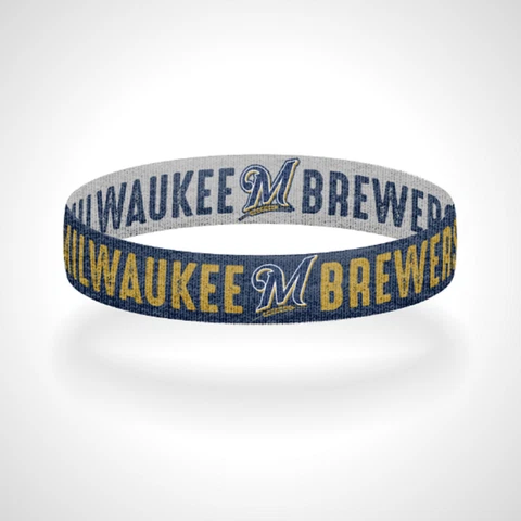 Reversible Milwaukee Brewers Bracelet Wristband Brew Crew Cover