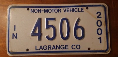 Plaque immatriculation américaine Indiana Usa american license plate - Amish - Photo 1/4