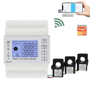 Electric Energy Watt Meter Wifi 3 Phase Kwh Bidirectional Current Transformer - Picture 1 of 18