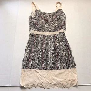 LOFT ärmelloses Kleid Animal Print gestreift Größe 2 a680 - Bild 1 von 2