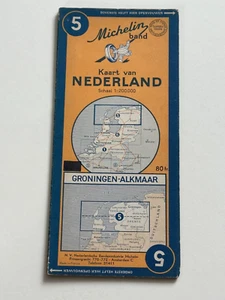 Vintage Carte Michelin Paper Map.no 5, Holland, Groningen Area, 1950's - Picture 1 of 1
