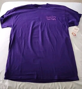 Greenlee County Rodeo Royalty Purple Mens Large Tshirt NEW - Picture 1 of 4