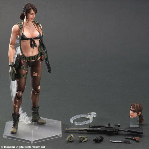 Metal Gear Solid 5 Quiet Action Figure Female Elite Sniper Model Toys New In Box Cover