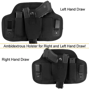Funda táctica para pistola Pancake IWB oculta para llevar pistola con 2 bolsas mag - Imagen 1 de 11