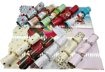 Christmas Cracker kits Make Your Own / Makes 6 Crackers / Hats / Jokes