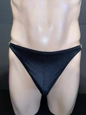 De colección Marc Quest Metal Cadena Anillo Lateral Tanga Bikini Talla Pequeña Foto 1 de 4