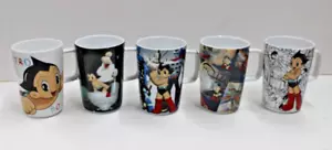 Lot of 5 Vintage Astro Boy Mug Cup Rocket Ceramic Tezuka Japan Shin & Co Anime - Picture 1 of 6