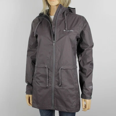 Nueva Chaqueta de Lluvia Larga Impermeable Omni-Tech Informal Columbia "Timber Pointe" para Mujer Foto 1 de 4