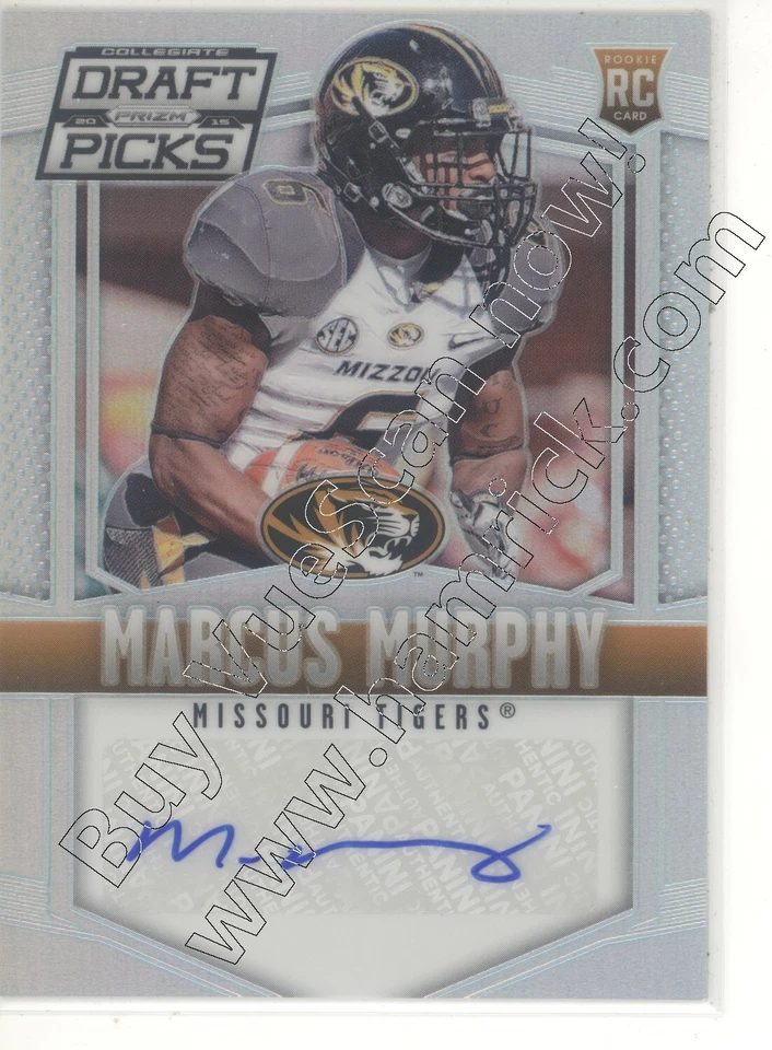 marcus murphy rookie rc draft auto autograph missouri mizzou college refractor - Image 1 of 1