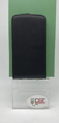 Cover case a FLIP Verticale per LG NEXUS 4 Rigida Nera Pelle - Immagine 1 di 4