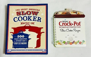 Lot 2 Cook Books Great American Slow Cooker Book & Rival Crock Pot Recipes Easy - Bild 1 von 8