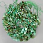 Green Chrysoprase Beads Nugget Freeform Real Chrysoprase  Gemstone 15" Strand