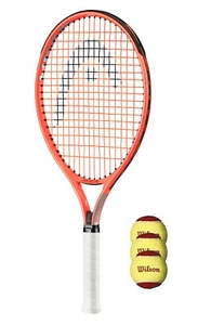 HEAD Radical Junior Tennis Racket + 3 Tennis Balls (Various Sizes)19",21",23",25 - Imagen 1 de 6