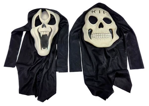 Ostern Unlimited Totenkopf Maske RIP Halloween & Dämon Vampirzähne Schrei Ghostface - Bild 1 von 15