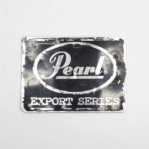 Insignia de tambor vintage Pearl Export Series - Hecha en Taiwán - Imagen 1 de 2