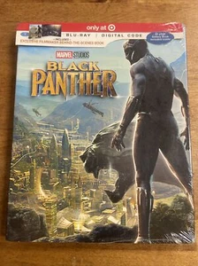 MARVELS BLACK PANTHER TARGET EXCLUSIVE(BLU-RAY+DIGITAL CODE)EXCLUSIVE BOOK - Picture 1 of 2