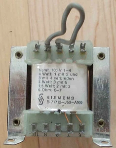 Siemens Klangfilm B71712-J60-A999 ELA Tonfrequenz 100V Lautsprecher Übertrager - Bild 1 von 3