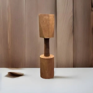 Antigua herramienta de manipulación de fundición de arena grande de fundición de hierro de madera coleccionables decoración - Imagen 1 de 9