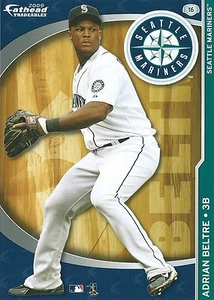 ADRIAN BELTRE SEATTLE MARINERS FATHEAD TRADEABLES REMOVABLE STICKER 2009 #16 - Picture 1 of 1