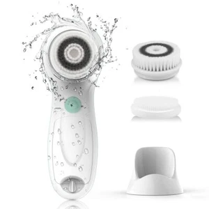 Facial Cleansing Brush Electric Face Cleansing Brush With Stand 3 Brush Heads 2 - Picture 1 of 9