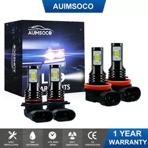 For Toyota Camry 2008-2018 2019 2020 6000K White LED Headlight Fog Lights Bulbs - Picture 1 of 11