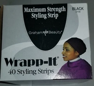 Wrapp-It Styling Strips Graham Beauty 40 Count Box Black - Picture 1 of 4