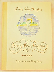 BRIGITTE UND REGINE, by Franz Karl Ginzkey -1923 [Signed] illustrated fiction DJ - Bild 1 von 12