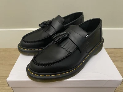 Dr. Martens Vegano Adrian Felix Borla Mocasines Mujeres 9 Hombres 8 Negro Preppy Zapatos Foto 1 de 4