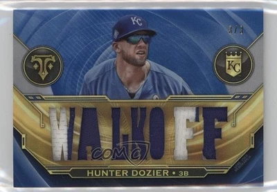 Topps Triple Threads Triple Patch Sapphire 2019 3/3 Hunter Dozier Foto 1 de 3