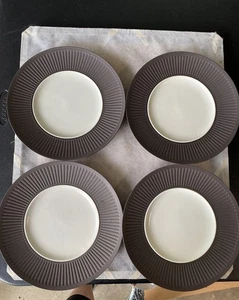 Dansk Denmark Flamestone Fluted Dinner Plates Set Of 4 - Picture 1 of 6