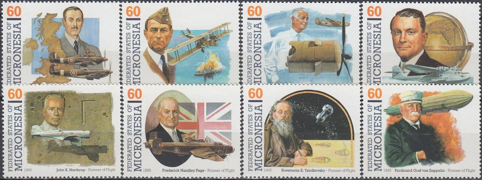 Micronesia Pioneers of Flight VI 1995 MNH-14 Euro - Image 1 of 1