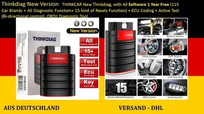 NEU Thinkdiag New Version OBDII Diagnosti 115 Car Brands All Diagnostic Function - Bild 1 von 4