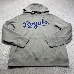 Nike Therma Fit Kansas City Royals Hoodie grau 2015 World Series Herren Größe M - Bild 1 von 14