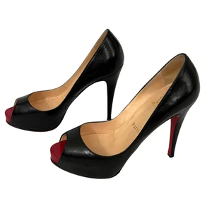 Christian Louboutin Prive Peep Toe Platform Pumps Stiletto Size EU 35.5 / US 5.5 - Picture 1 of 21
